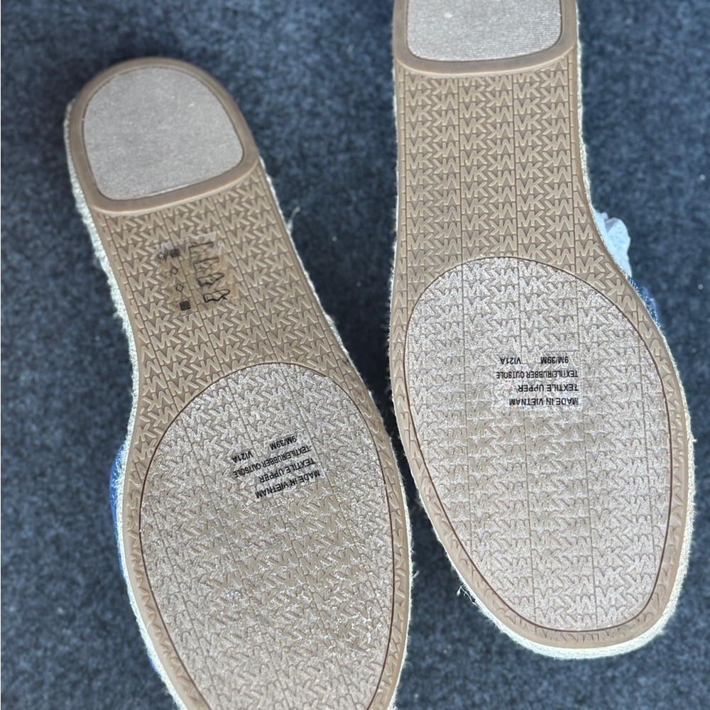 Michael Kors Blue Woven Sandals - Picture 2 of 3